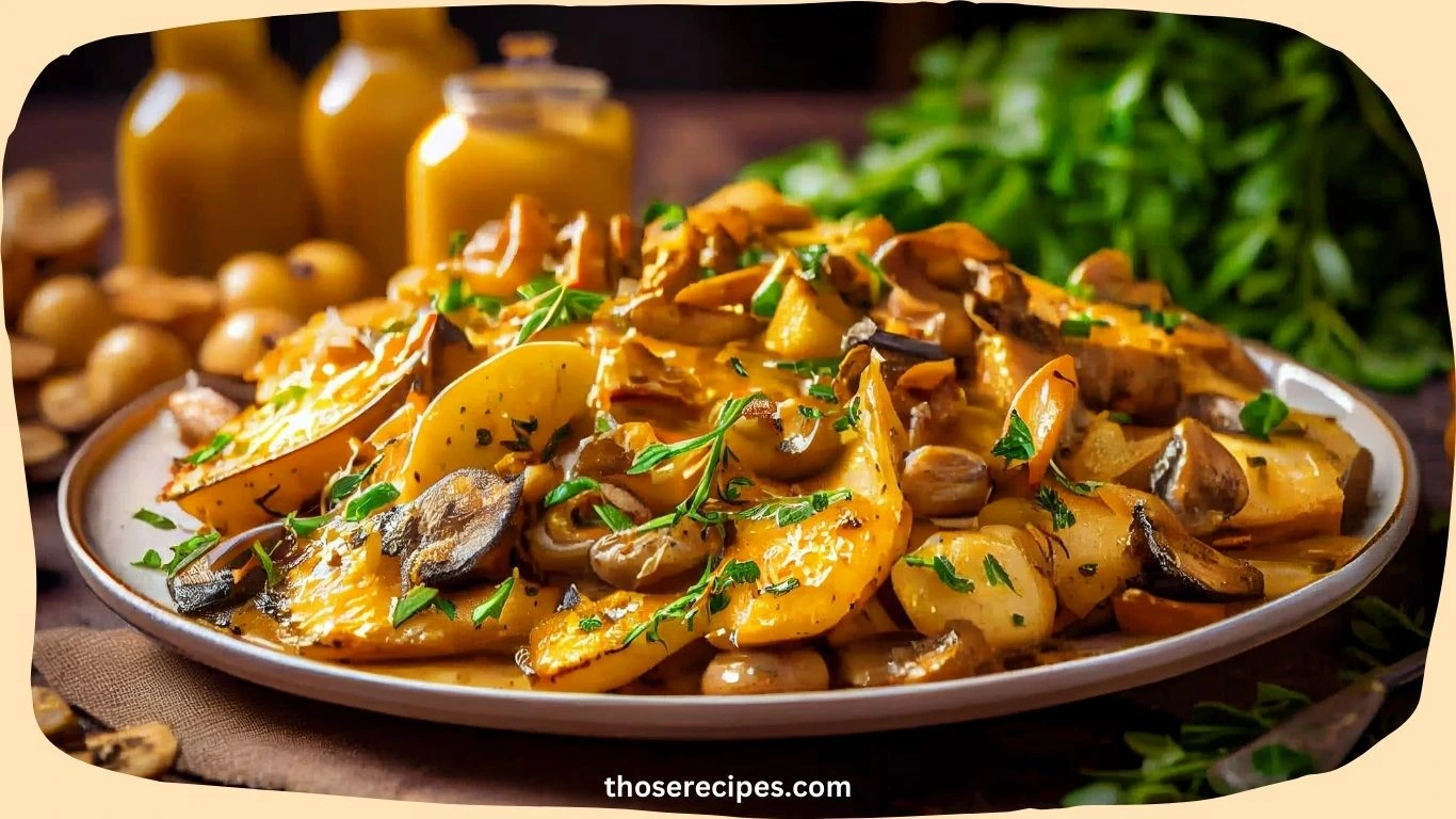 Fresh Lion's Mane mushrooms on a wooden cutting board