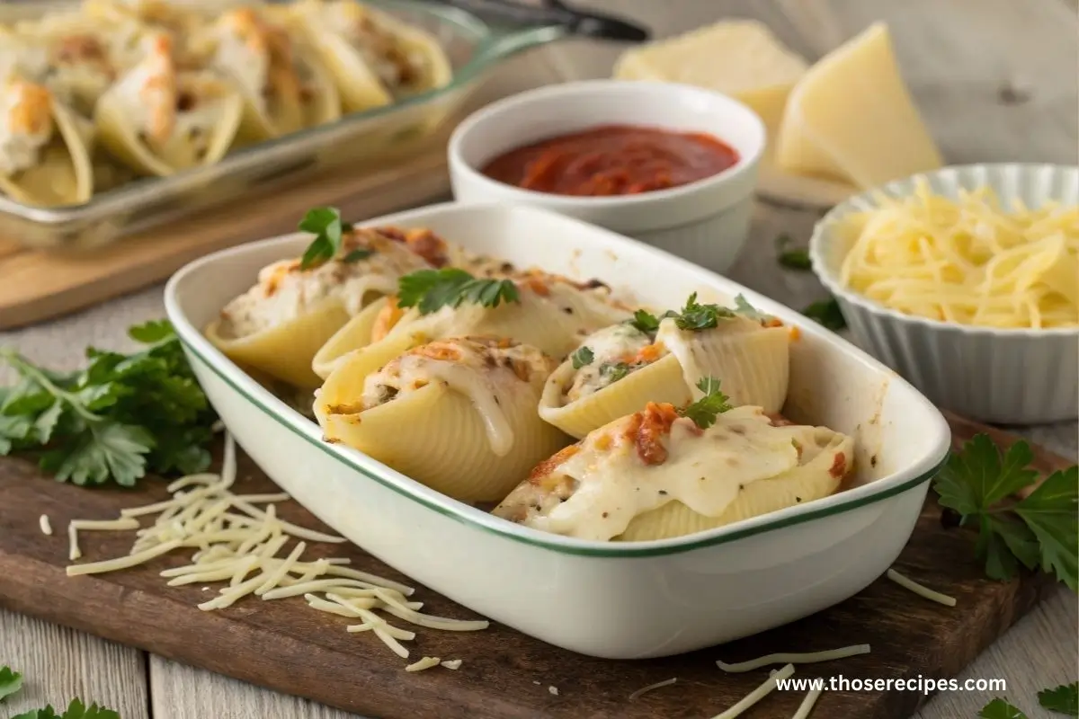 chicken stuffed shells recipe