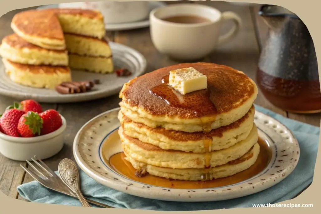 cakes frying in a cast-iron skillet on medium heat